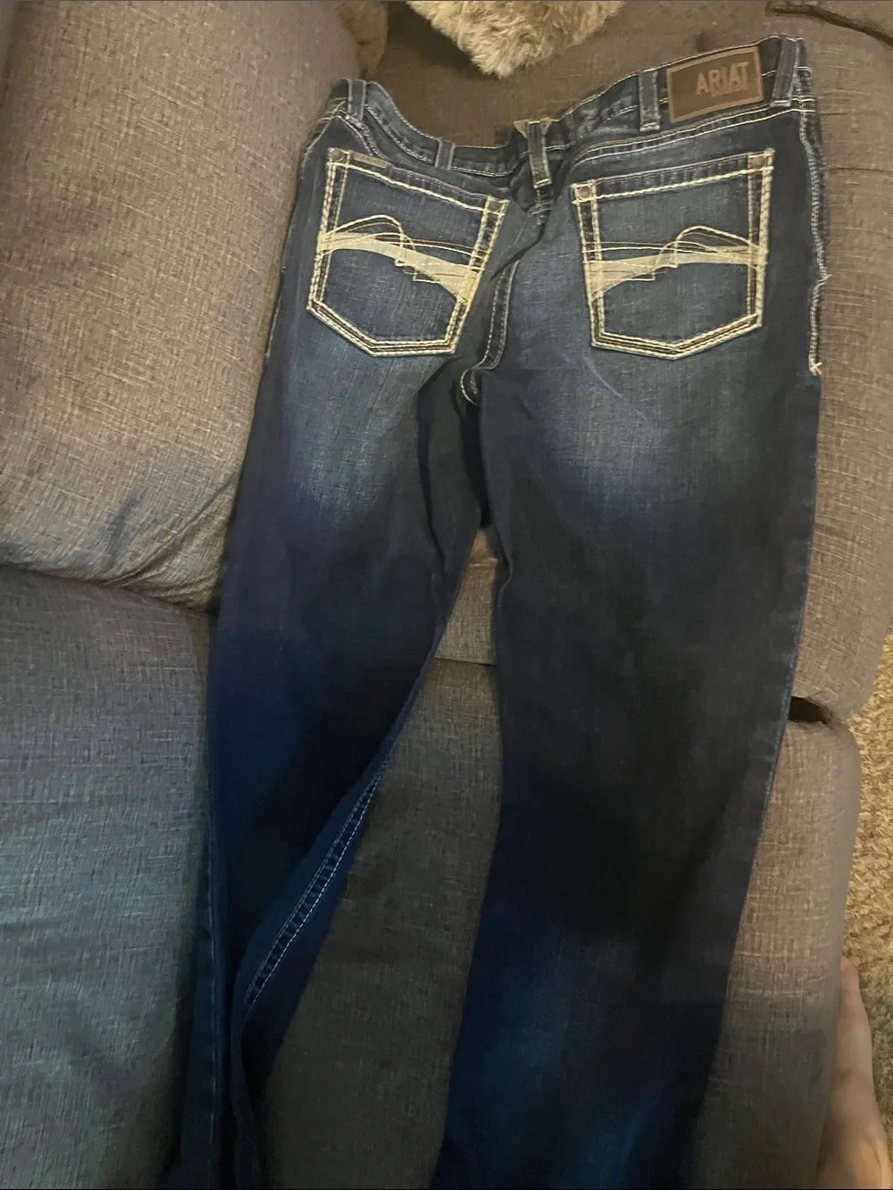 Ariat Men's Dark Blue Flare Jeans 38/36